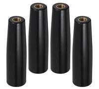 4 Pièces Poignée Rotative de Barbecue en Bakélite Écrou Cuivre M10 | Surface Texturée Antidérapante, Installation Facile, Longue Portée, pour Broches Tournantes et Outils de Grill
