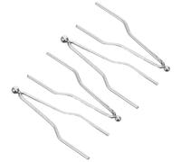 4 pièces pointes de pyrogravure en chrome-nickel haute impédance | compatibles LH30 à LH90, pointe boule 2,5 mm, chauffe rapide, usage atelier pour bois et bricolage