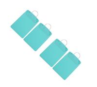 4 Pièces Porte-dossiers A5 en Plastique avec Crochet pour Fiches de | Format Vertical Gain de Place, Pinces Multicouches Élastiques, Panneau Rigide Vert, Fixation aux Barrières de Lit, Services