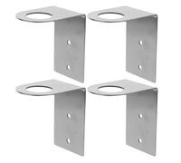 4 Pièces Porte-savonnette Mural à Deux Niveaux en Acier Inoxydable | Support Adhésif sans Perçage, Rangement pour Savonnette et Flacons, Drainage Intégré, pour Salles de Bain Compactes