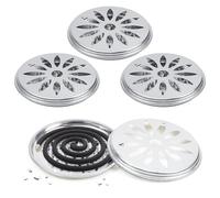 4 Pièces Porte Spirale Anti Moustique, Support Bobine Moustique,Idéal pour la Maison, le Camping, Jardin,les Voyages et les Terrasses