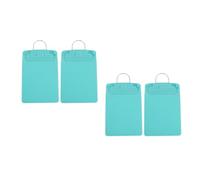 4 Pièces Presse-papiers A5 Vert en Plastique avec Crochet pour Dossiers | Panneau Rigide Vertical, Pinces Multicouches Élastiques, à Suspendre sans Utiliser les Mains, Adapté aux Barrières de Lit