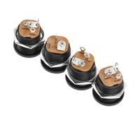 4 Pièces Prise d'alimentation pour Balance 6v, Adaptateur Rond | Connexion Stable, Circuit de Régulation Intégré, Gaine PC et Cuivre Épais, Usage Commerce la Cuisine