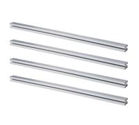 4 pièces Profilé extrudé en aluminium 4040 Rainure en T standard européen Rail linéaire anodisé Pièce d'imprimante 3D CNC DIY 39,4 pouces 1000 mm Argent