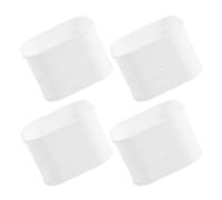 4 Pièces Raccord Carré PVC Blanc pour Cache-tube de Climatisation 3 | Couplage Discret pour Conduites Extérieures, Organise Câbles et Tuyaux, Adapté aux Rénovations Résidentielles et Appartements