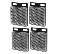 4 Pièces Réflecteur pour Cellule Panneau Rétroréfléchissant | Accessoire de Capteur Réfléchissant, Effet Miroir, Remplacement Facile, Sécurité Domestique et Routière