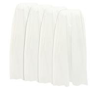 4 Pièces Robe à Usage Unique en Polyester Coton, Jupe de Blanche | Enveloppement Corporel en Institut, pour Salon et Vapeur, Facile à Transporter, Usage Sanitaire, Convient à Plupart