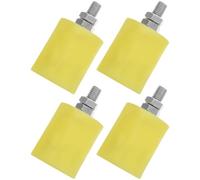 4 Pièces Roue de Guidage de Portail Coulissant, Galet Jaune | Rouleau à Roulement, Fixation par Boulon Stable, Mouvement Fluide pour Cadres Métalliques, Garages et Portails de Cour