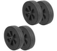 4 Pièces Roue de Remplacement 6 Pouces Hdpe Noir | Chariots et Grils, Usage Extérieur, Entretien Facile, Stabilité Sûre, Convient à Plupart des Modèles