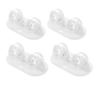 4 Pièces Roues Auto-adhésives Pivotantes ABS Blanches pour Meubles, 360° | Tiroirs et Chaises de Bureau, Pose Facile, Usage Atelier ou Rangement, Lot Pratique pour Déplacer sans Lever
