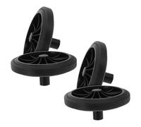 4 Pièces Roues de Rechange en Caoutchouc Noir, Installation Facile | Déplacement Fluide et Silencieux, Pièce Fiable pour Grand Conteneur à Déchets, Usage Extérieur