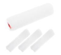4 Pièces Rouleau à Peinture D’angle en Coton Blanc | Recharge de Rouleau, Couverture Uniforme et Précise, Usage Domestique, Coins et Bords