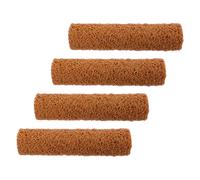 4 Pièces Rouleau Mural Décoratif à Texture Grossière Marron, Maille PVC | Finition Maillée Variée, Nettoyage Facile, Compatible Perches D’extension, Réduit la Fatigue du Poignet, pour Murs