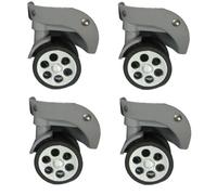4 pièces roulettes de chariot en caoutchouc remplacement pour boîte à bagages 60x1 2mm / 55x12mm roue de valise robuste kit pivotant à 360 degrés roulettes de chariot