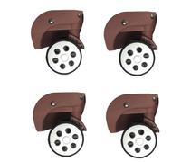 4 pièces roulettes de chariot en caoutchouc remplacement pour boîte à bagages 60x1 2mm / 55x12mm roue de valise robuste kit pivotant à 360 degrés roulettes de chariot