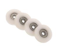 4 Pièces roulettes, Modèle 0,50cm, Plastique Acier Blanc | Fonctionnement Fluide et Silencieux, Compatibilité, Installation Facile, pour Portes de Placard