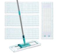 4 Pièces Serpillères de Rechange pour Leifheit Profi XL Micro Duo | 47x15 cm Housse de rechange microfibre, absorption efficace de l'eau, élimination rapide des taches, adaptée à tous les sols
