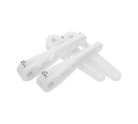 4 Pièces Serrage Siège de Toilette en Plastique, pour Charnières | Blanc, Usage Maison et Entretien Locatif, Ajustement Serré, Fixation Rapide pour Rénover Anciens Réservoirs
