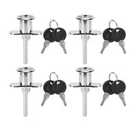 4 pièces serrure à came en alliage de zinc robuste serrure d'armoire à tiroir sécurisée pour meubles de bureau armoire de bureau boîte aux lettres triple armoire boîte à bijoux