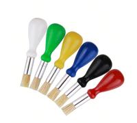 4 pièces/set 6 pièces/set Pinceaux faciles à tenir, pinceaux d'artiste avec poignées antidérapantes pour la peinture DIY, l'artisanat, les arts et l'artisanat, la rentrée scolaire 4 pièces/ensemble,6 