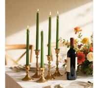 4 pièces/set Bougies cônes dégradées, convient pour les mariages, les fêtes, les dîners aux chandelles, les dîners romantiques, la décoration de mariage, les fêtes d'anniversaire, la décoration de la
