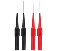 4 Pièces Sonde de Test Mini Perceur à Fil 0,7mm 30-60 V 1 A | Pointe Aiguille 0,7mm, Connexion Banane 4mm Standard, Prise Confort, Cuivre Nylon Acier Inoxydable