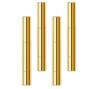 4 Pièces Stylo Correcteur Rotatif 5ml en Tube de Maquillage Vide | Pp et Pc, Coloris Or, Format Léger à Emporter, Design Anti-fuite pour Déplacements