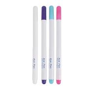 4 pièces stylo marqueur de tissu à encre disparaissant Air de fuite stylo de marquage de tissu effaçable à l'eau pour la couture de tissu et de tissus, couture