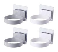 4 Pièces Support Adhésif pour Sèche-cheveux en Abs, Mural | Rangement Simple et Élégant, Bords Lisses sans Bavures, pour Mur de Chambre ou Salle de Bain