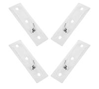 4 Pièces Support de Chauffe-eau Mural en Métal Renforcé | Structure Plate Invisible, Fixation Stable Vis et Notice, Optimisation de L’espace dans Buanderie ou Local Technique