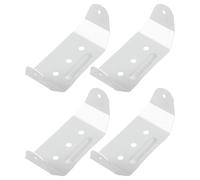 4 Pièces Support de Fixation Caché en Aluminium 2x3 Pouces Murale | Design Discret et Presque Invisible, Finition Professionnelle Blanche, Support Mural Solide pour Rénovations