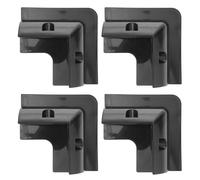 4 Pièces Support de Panneau Solaire Kit de Montage Plastique Noir | Équerre D’angle pour Panneau Solaire, Fixation pour Toit et Remorque, Style Chic