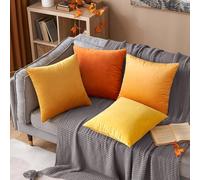 4 pièces Taies d'oreiller en velours, ensemble de housses de coussin de couleur unie, sans les inserts de coussin 40*40,45*45,60*60,30*50,50*50,55*55UnicoloreVelours