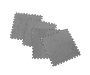 4 Pièces Tapis de Sol Moelleux en Eva, Puzzle 30x30x1 Cm, Pressage