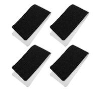 4 Pièces Tapis D'escalier Antidérapant Extérieur Noir 30x8 Pouces | Polyester Texturé, Adhérence Élevée, Réutilisable en Hiver, pour Marches Métalliques et Béton, Garage