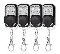 4 Pièces Telecommande Universelle Portail 433,92 MHz Bip Portail Universelle sans Fil Compatible 4 Boutons Touches Copieuse pour Voiture et Porte de Garage