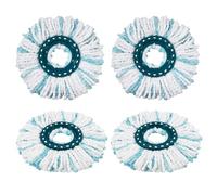4 Pièces Têtes de Rechange pour Leifheit Serpillière, Durable Franges de Remplacement pour Serpillere Leifheit, Compatible Têtes de Rechange pour Tous Types de Sols Balai Twist