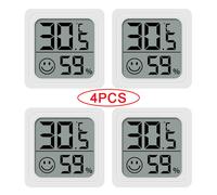 4 pièces thermomètre numérique hygromètre intérieur Mini température LCD moniteur électronique hygromètre chambre extérieure bébé 4PCS Type 4