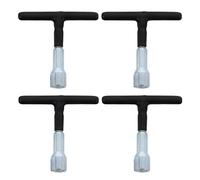 4 Pièces Tournevis à Œillet Poignée en T, Outil de Pose de Crochet | Acier Chrome-vanadium, Finition Noire Discrète, Mécanisme de Déverrouillage, pour Vis à Œillet et Cloison Sèche