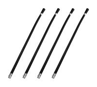 4 Pièces Tuyau Flexible de Rechange, Buse Noire | Caoutchouc et PP, Direction Précise de L’agent, Reste Souple par Froid, pour Eau et Résidences