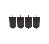 4 pieds carrés bois taupe 15 cm