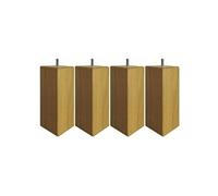 4 pieds carrés chêne massif 19 cm