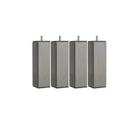 4 pieds carrés inox 19 cm