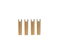 4 pieds carrés pour cadre à lattes bois naturel 25 cm