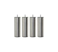 4 pieds cylindriques inox 19 cm
