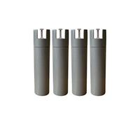 Someo 4 Pieds cylindriques pour Cadre à Lattes Anthracite 25 cm