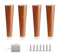 4 Pieds de Meubles en Bois Massif,Ronds,pour canapé,Banc ou Fauteuil. | Pied de table de cuisine vertical de rechange,pour lit,armoire,chaise,meuble TV,pouf,canapé deux places,40cm/15,75 pouces