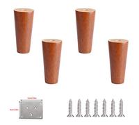 4 Pieds de Meubles en Bois Massif,Ronds,pour canapé,Banc ou Fauteuil. | Pied de table de cuisine vertical de rechange,pour lit,armoire,chaise,meuble TV,pouf,canapé deux places,18cm/7,1 pouces