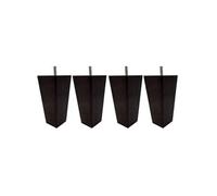 4 pieds fuseau tronqué bois wengué 15 cm
