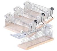 Exbuster 4 pièges à souris inoffensifs pour intérieur et extérieur
